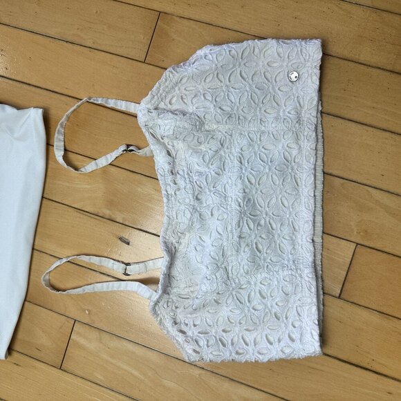 ABErCROMBIE & FITCH Lace Bralette Cropped Top Bra Top Size Small w Shein Top - Picture 2 of 8